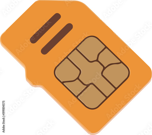 sim card isolated on white