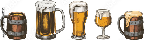 set of kitchen knives