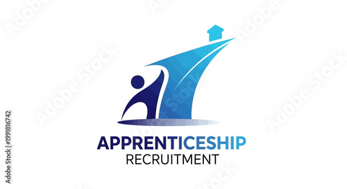 Apprenticeship Recruitment Logo Depicting Career Advancement and Opportunity.