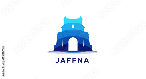 Architectural Illustration of Jaffnas Iconic Landmark in Sri Lanka.