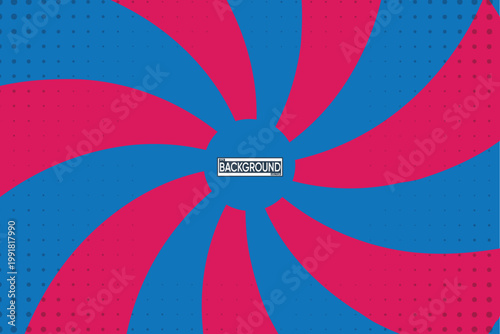 Retro style abstract spiral line pattern background vector