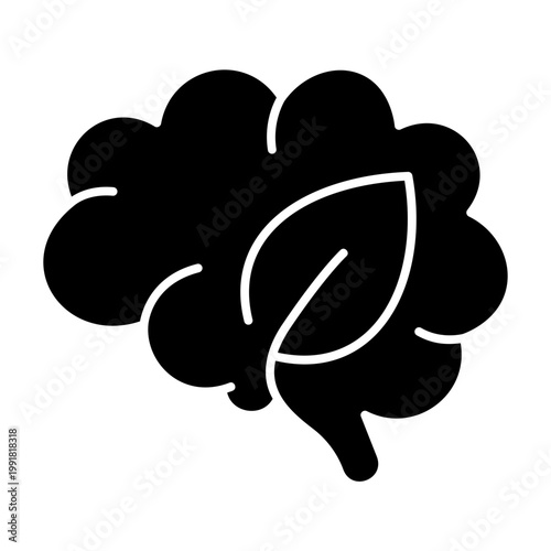brain with leaf