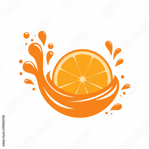 Orange Splash with Citrus Slice