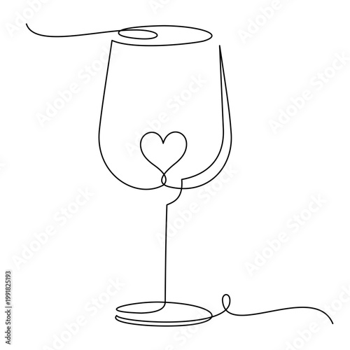 continuous line of a glass.eps