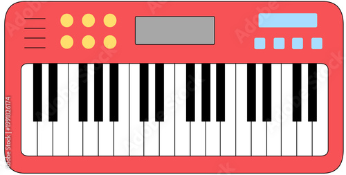 piano keys vector illustration