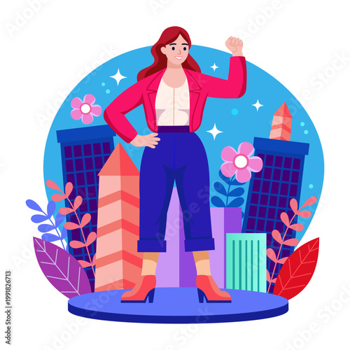 An illustration depicting lawyers in flat style
