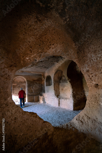 Dara Ancient City, an important archaeological site with rock-cut structures and historic ruins in southeastern Mardin, Türkiye