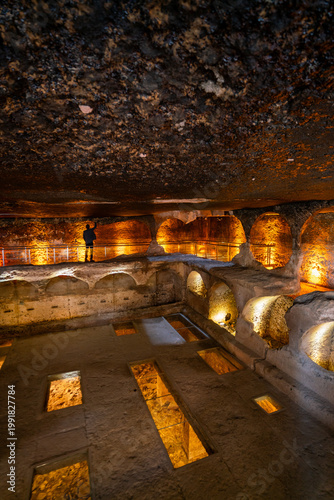 Dara Ancient City, an important archaeological site with rock-cut structures and historic ruins in southeastern Mardin, Türkiye