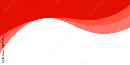 Red separator footer, modern divider shape vector illustration