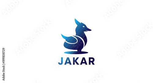 Elegant Blue Duck Logo Design for Business Branding and Marketing.