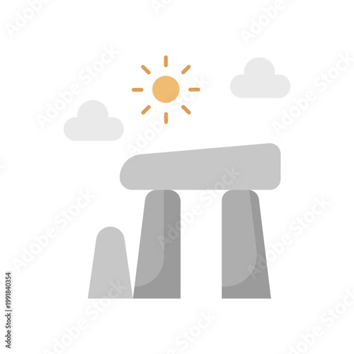 Stonehenge Vector icon which can easily modify or edit
