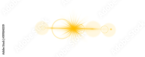 Realistic glowing sunlight explode effect and sun rays special lens flare shine isolated transparent background. PNG sun rays light overlay oranger flare glow. Summer spring decoration design elements