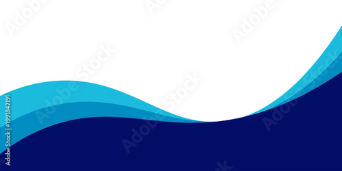 Curved Header and Footer Element. Vector EPS 10