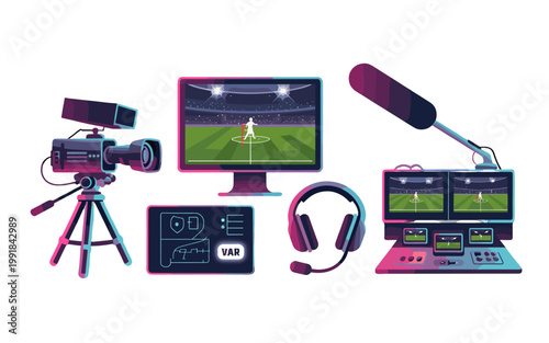Setting up a broadcasting station for game broadcasting.