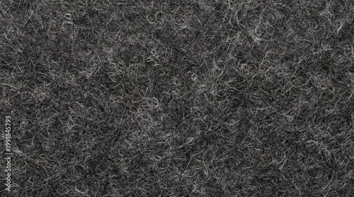 Seamless gray felt cloth fibre pattern Black fabric material background