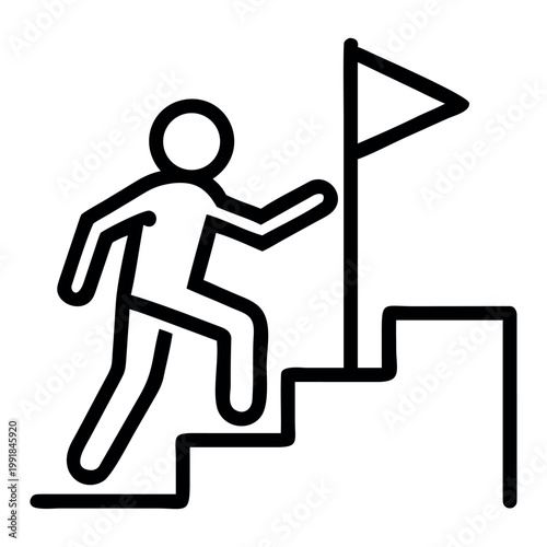 Minimalist Goal Achievement Icon