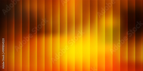 A close-up view of ribbed glass illuminated by a warm glowing light that transitions from deep orange to bright yellow creating a textured abstract background