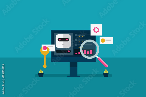 AI powered SEO analytics app analyzes search engine performance, tracks organic and paid traffic, optimizes loading speed and identifies errors and automatically suggests fixes.