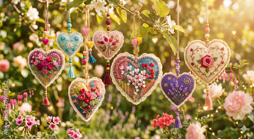 Simbol Cinta dengan Latar Alam