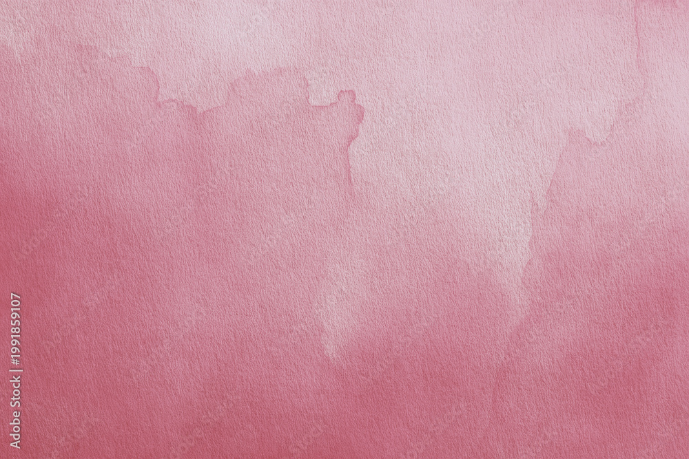 Fototapeta premium Pink watercolor background with a soft, textured style. The background features gentle pink hues, creating a calming pink atmosphere. Creative watercolor texture. Pink background with copy space.