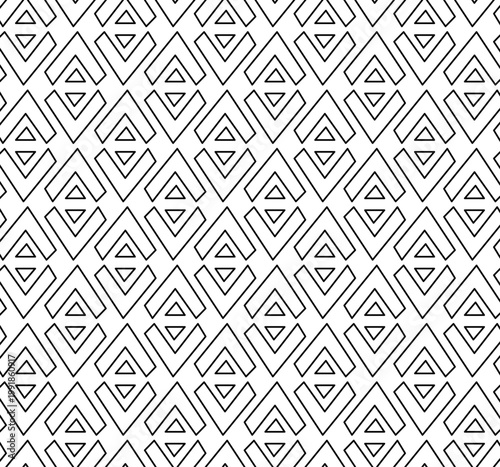 A seamless geometric outline pattern