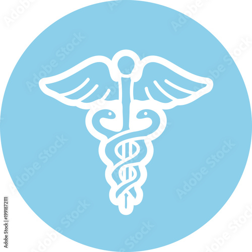 Medical Caduceus Symbol Icon