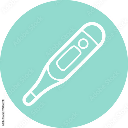 Digital Thermometer Medical Icon