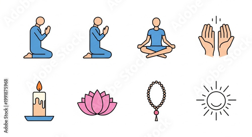 Collection of Religious and Spiritual Icons.