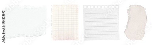 Torn paper textures collection