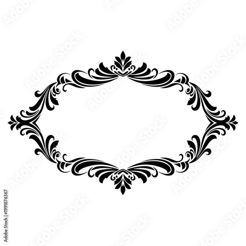 Elegant Swirls Frame - Ornate Decorative Border Design