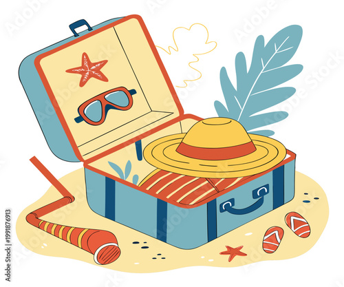 open-suitcase-summer-vacation-illustration.eps