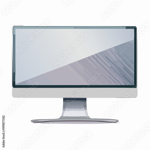 Ein schlanker, moderner Computer-Monitor 