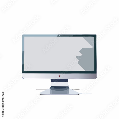 Ein schlanker, moderner Computer-Monitor 