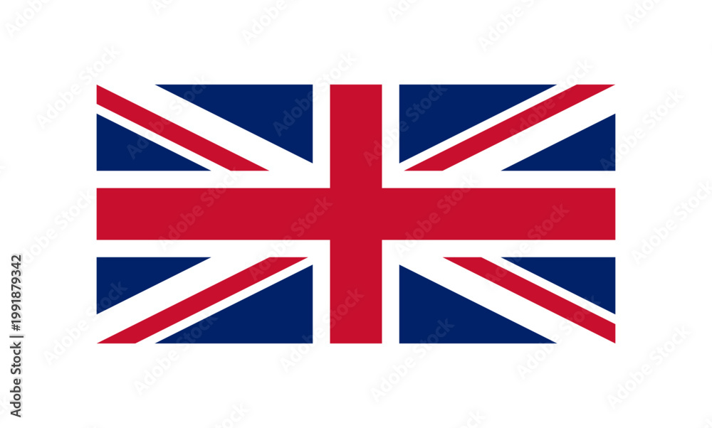 Naklejka premium Flag of the UK United Kingdom of Great Britain and Northern Ireland wide icon