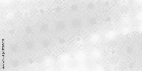 Grunge halftone gradient background. Faded grit noise texture. White and black sandy wallpaper. Retro pixelated backdrop. Anime or manga style comic overlay