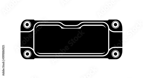 Black electronic component plate.