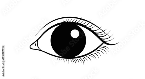 Close up of a human eye.