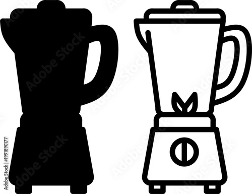 Electric Blender Kitchen Appliance Icon