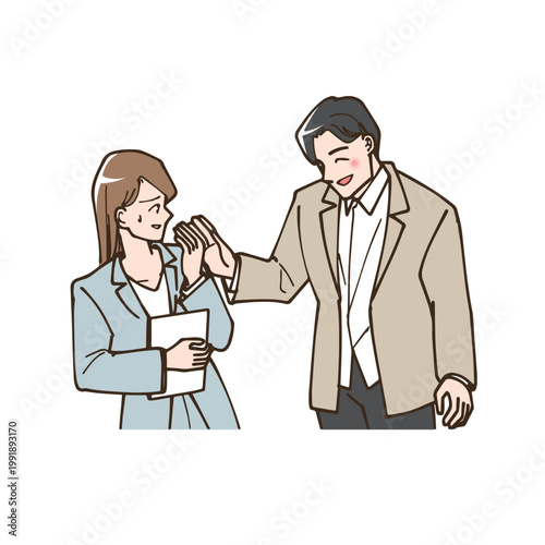 上司や同僚のハラスメントに悩む女性会社員