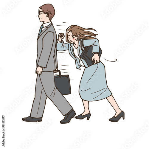 男女のキャリア格差・昇進の壁のイメージ