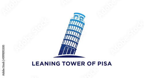 Iconic Leaning Tower of Pisa in Italy, Famous Landmark, Architecture.