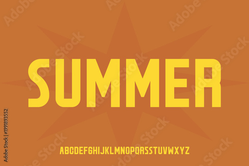 Display alphabet font vector design suitable for headline, poster, logo, magazine and many more