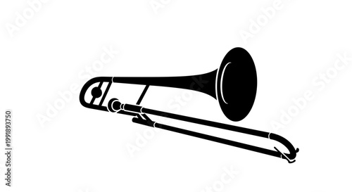 Black Trumpet Musical Instrument 1.