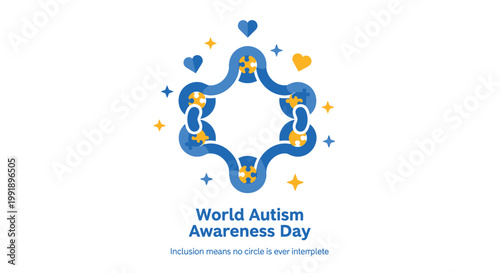 World Autism Awareness Day, autism support, blue puzzle piece, awareness ribbon, social cause