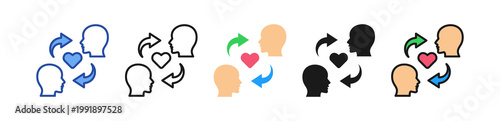 Empathy Icon Multi Style Illustration