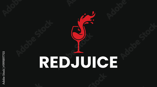 Red Juice Logo Design.