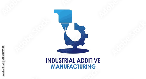 Industrial Additive Manufacturing Logo Depicting Modern Technology and Innovation.