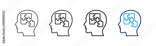 Self Awareness Different Set Vector Icon