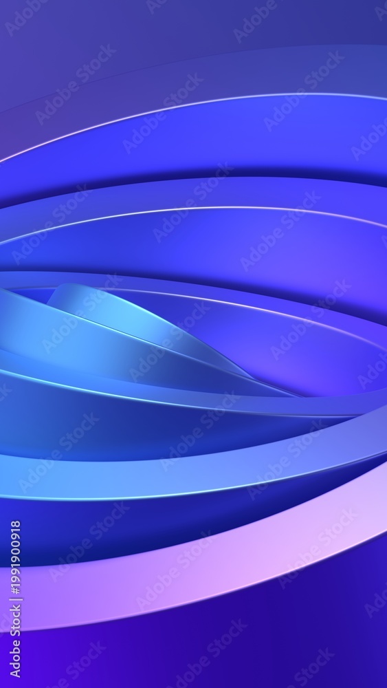 Obraz premium Abstract minimalist background design, vertical 3d render
