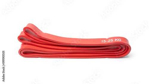 Fitness rubber band. Home exercise machine. Concept of sport and healthy active lifestyle. Set of colorful fitness rubber bands.